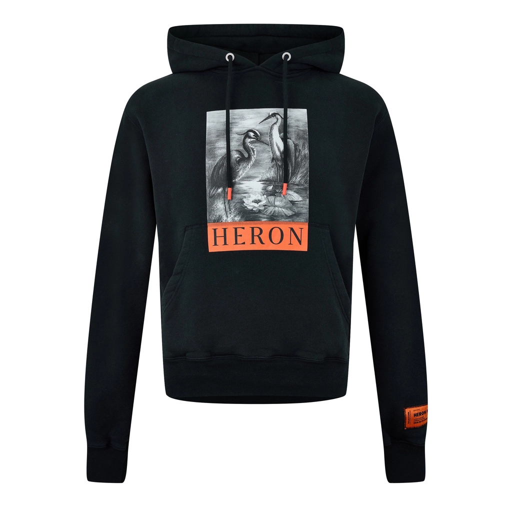 Heron Preston Logo Hoodie - Black/White